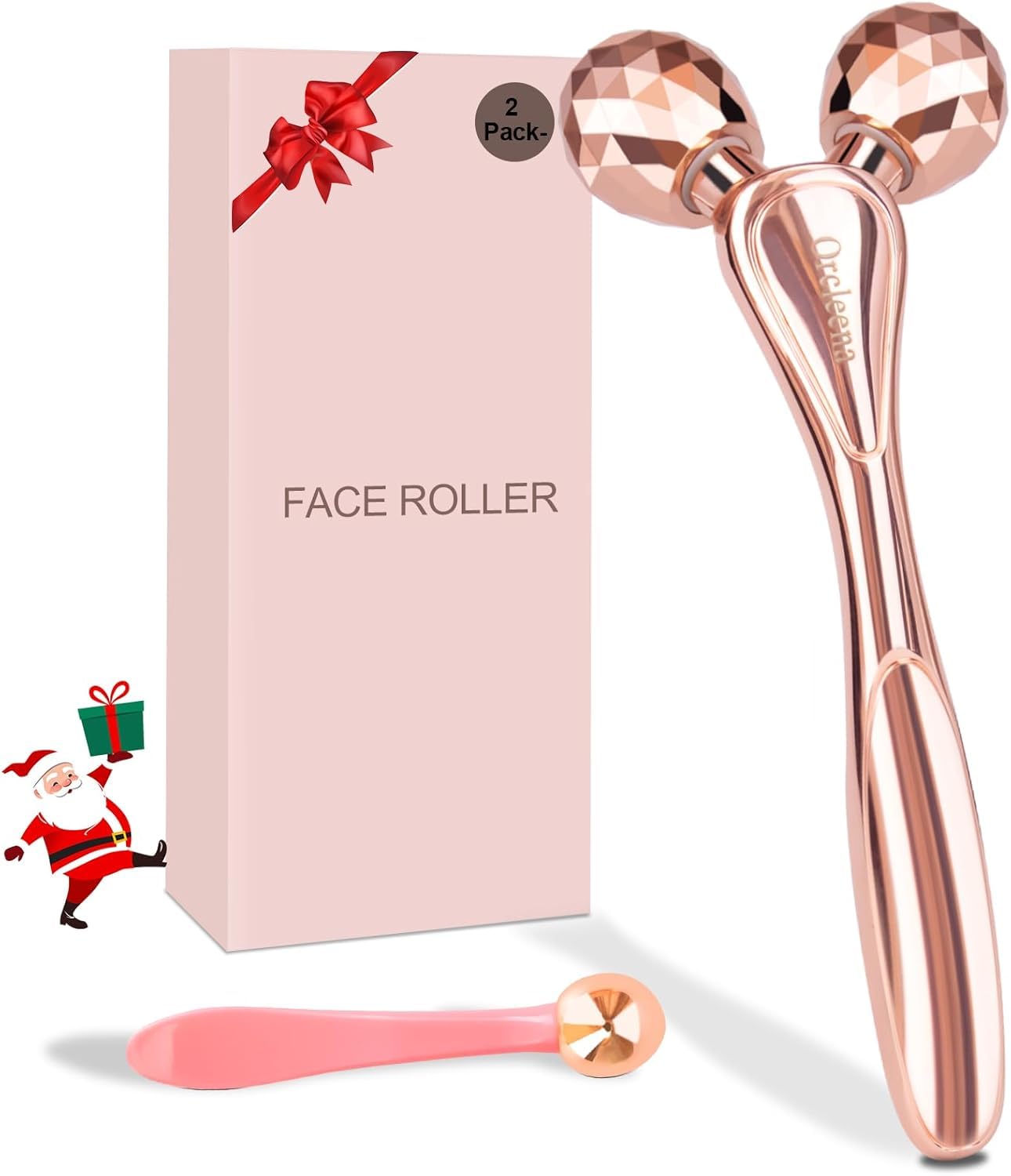 3D Face Roller Metal Facial Massager Face Sculpting Gua Sha Massage Tool for Eye Skin Care Reducing Puffiness