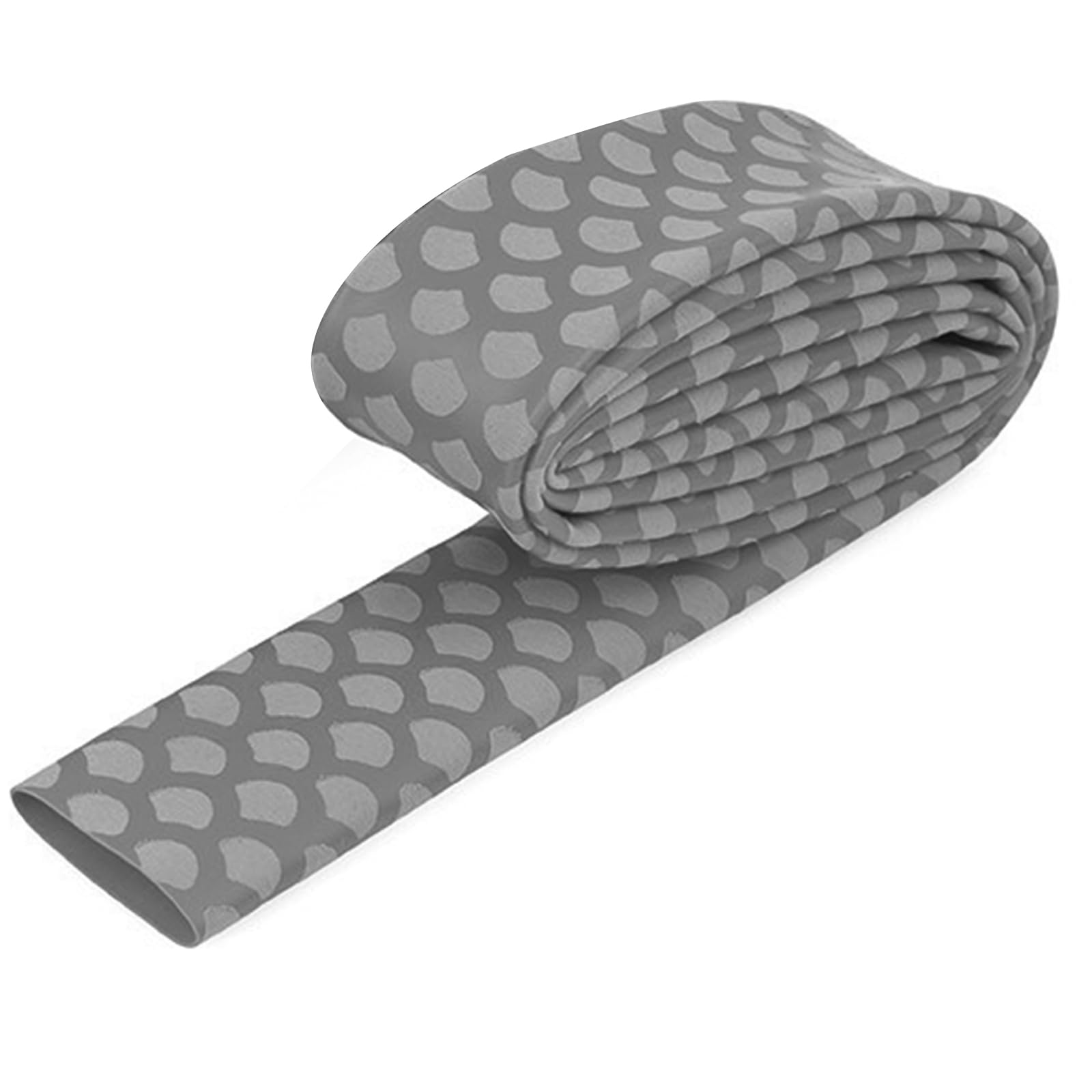 UpGBRF Heat Shrink Tubing Cable Fish-Scale Pattern Shrink Tubing Wrap Tube 1.8:1 Shrink Ratio Gray for Racket Handle,Diameter:30mm