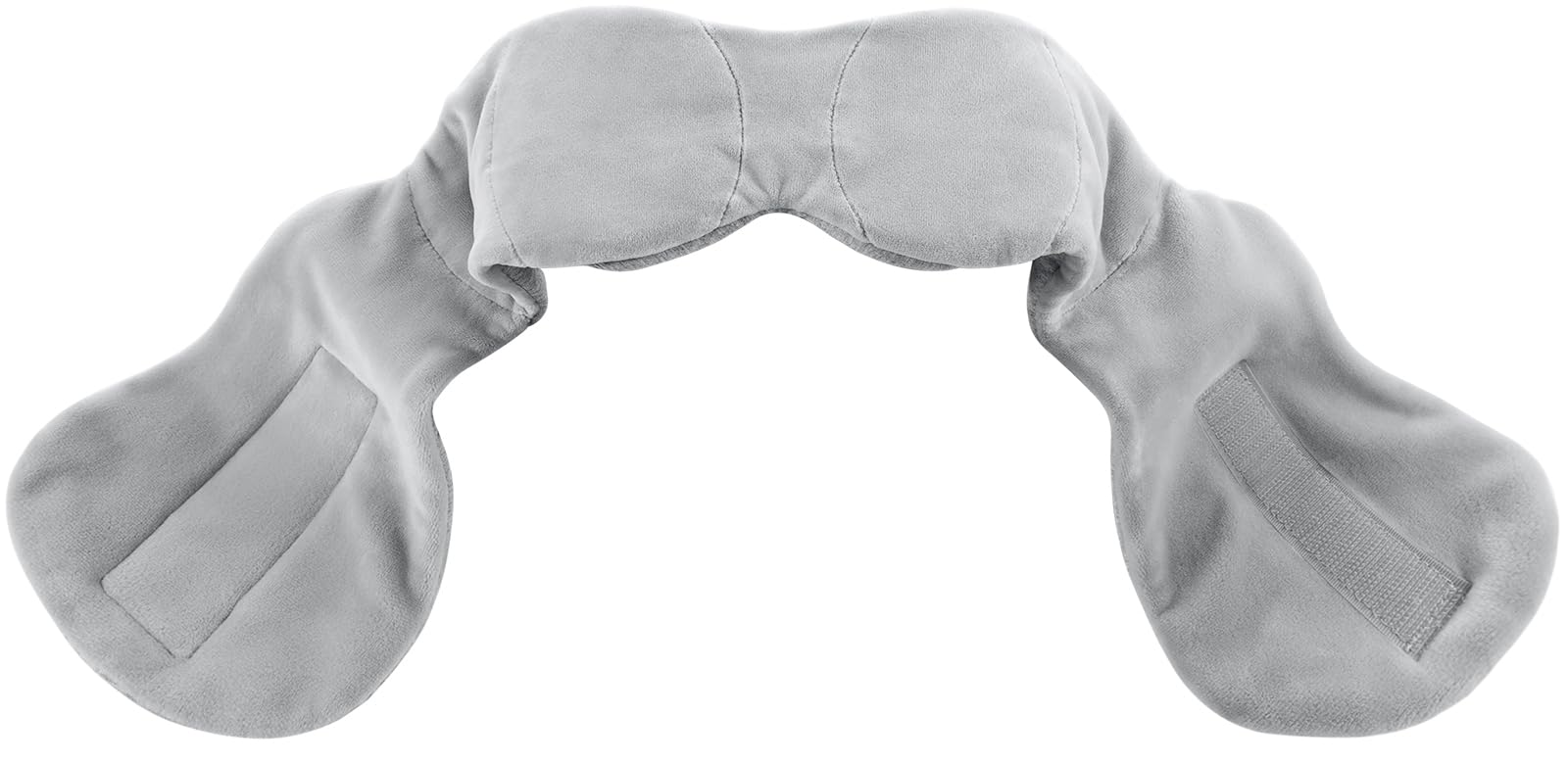 YFONG Weighted Eye Mask for Women Men,10oz Sleep Mask for Light Blocking, Zero Eye Pressure Comfortable & Soft Sleeping Eye Cover with Velcro, Weighted Eye blindfold for Relaxation & Nap & Travel Gray