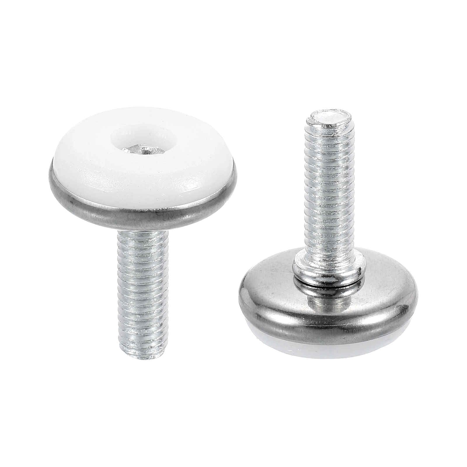 DTGN M8x25x30mm(DxLxOD) Screw on Furniture Glide Leveling Feet, 20Pack, Good for Furniture