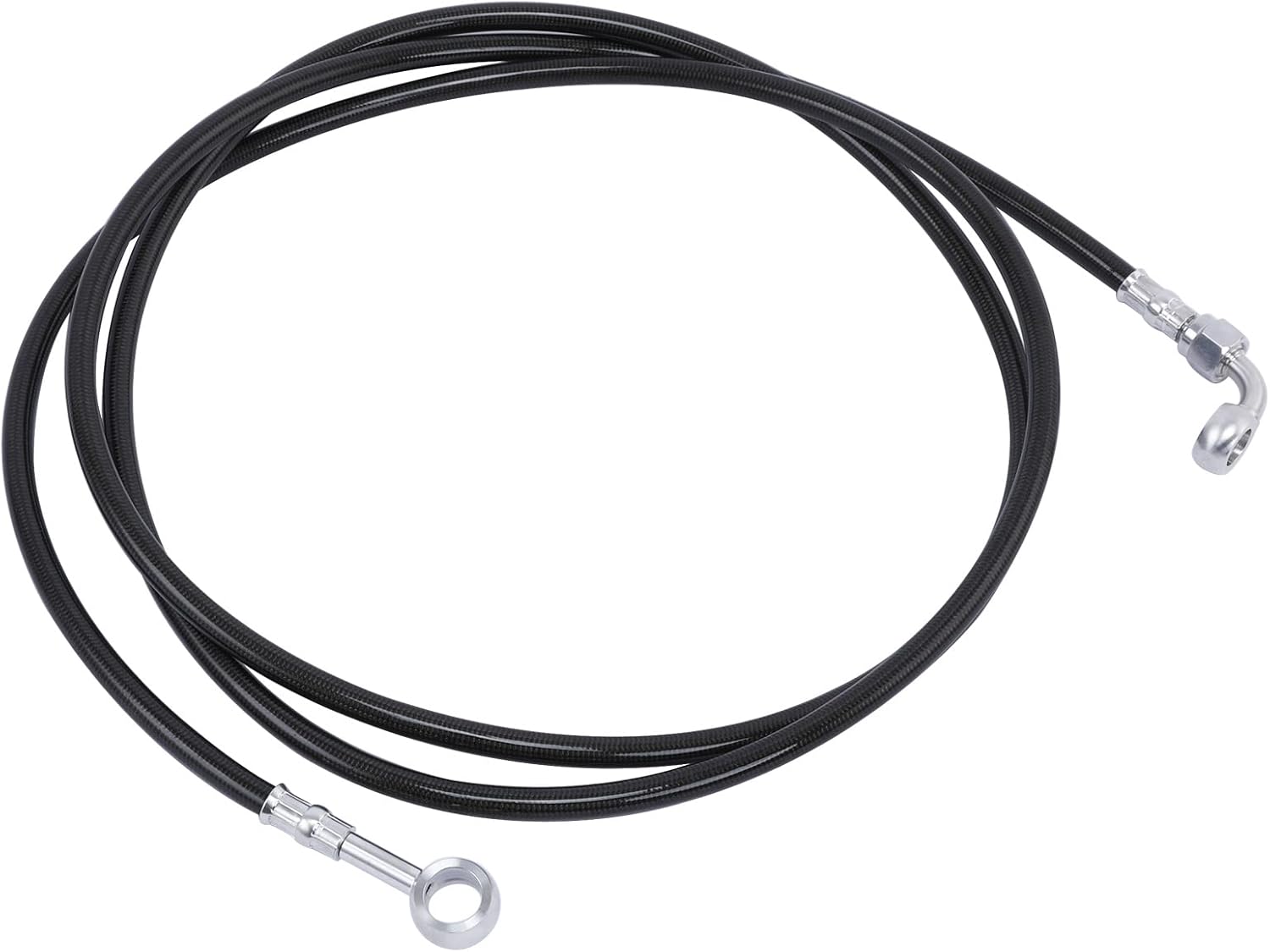 SLMOTO 18'' Brake Hose Line Fit for Harley Touring ABS Models Road King Street Glide Road Gilde Electra Glide Ultra Classic