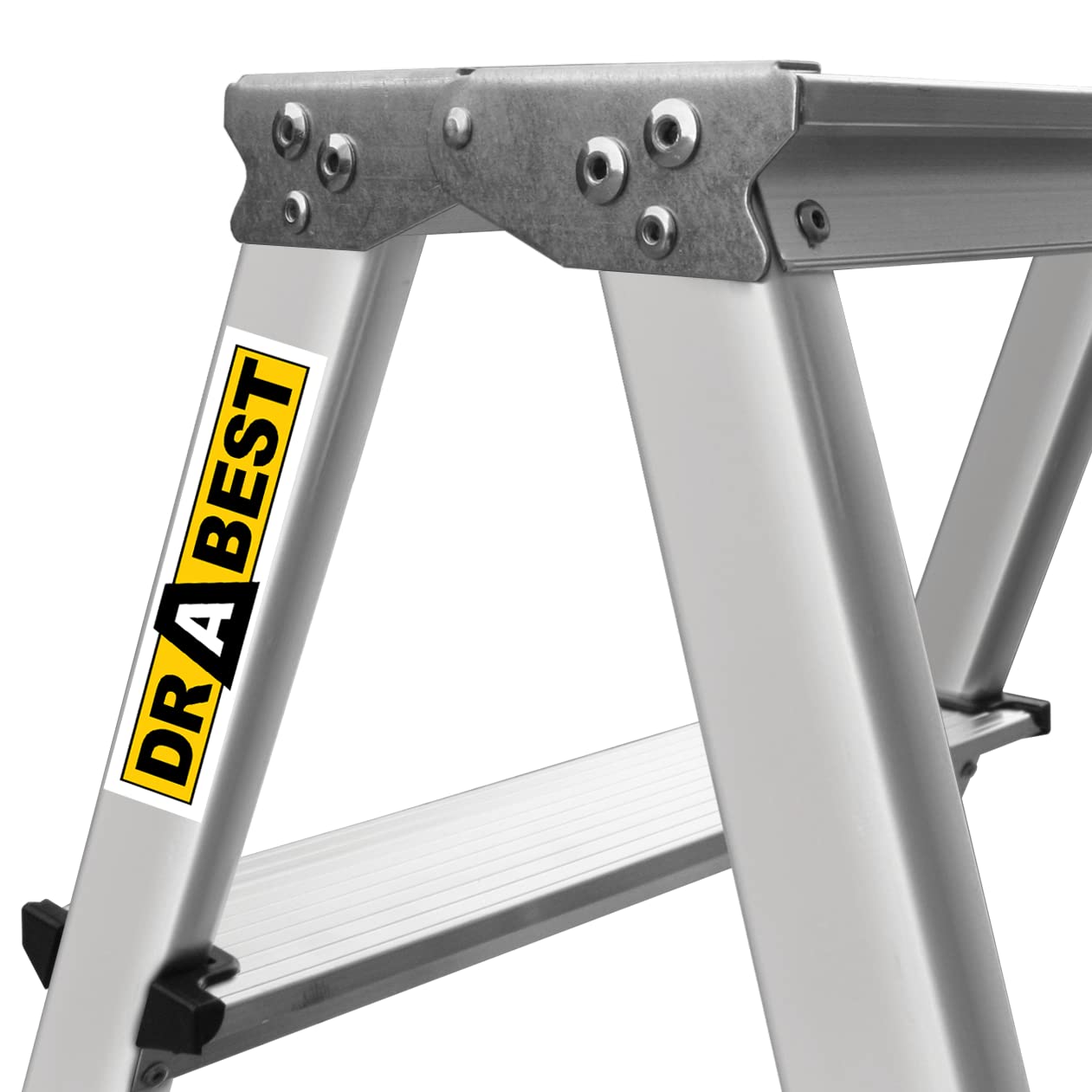 Aluleiter Home Doppelseitig 3 Stufen Tragkraft 125 kg Drabest, Ysilver