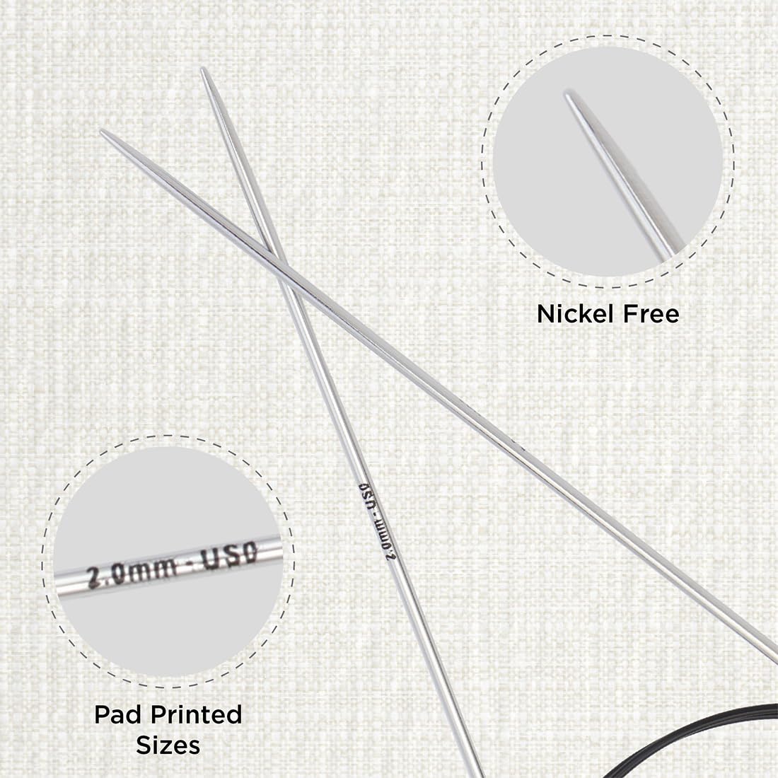 KnitPro Nova Fixed Circular Needle 32