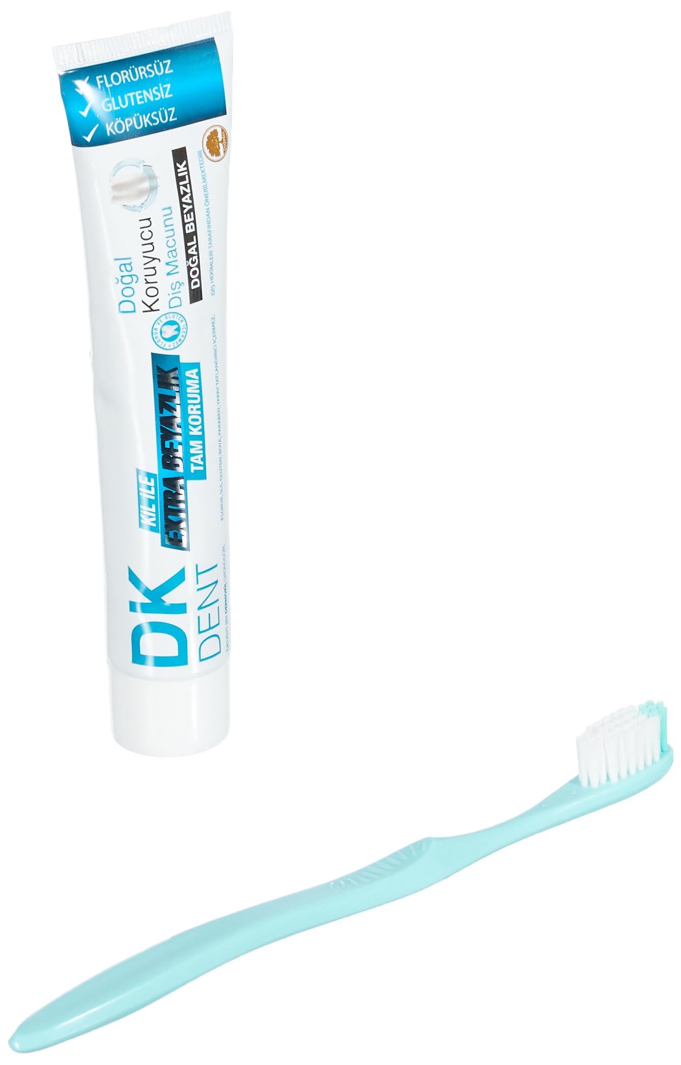 DKDENT Klasik Florürsüz Doğal Diş Macunu 75 ml Diş Fırçası Hediyeli