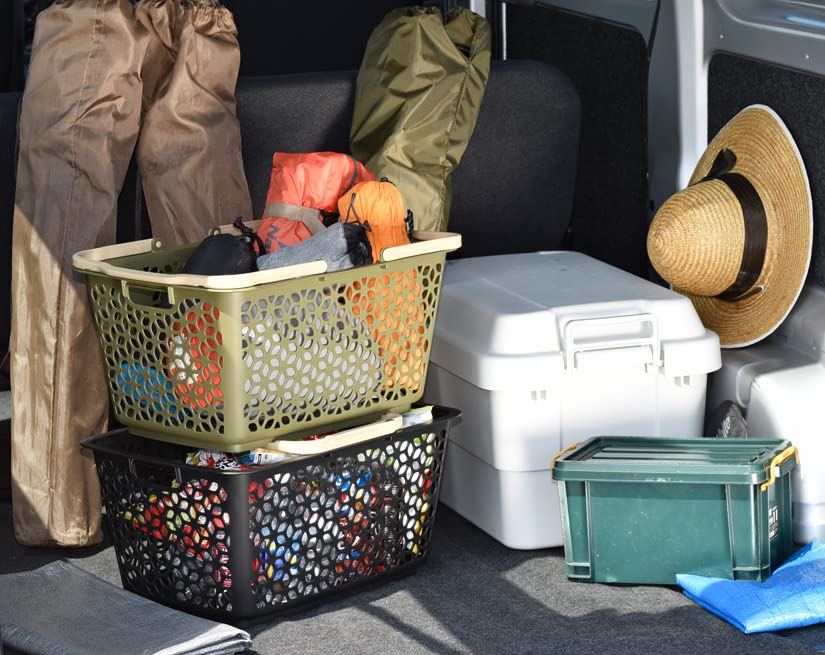 Amazon.co.jp: ヒマラヤ化学工業所 ハンドル 積重ね バスケット