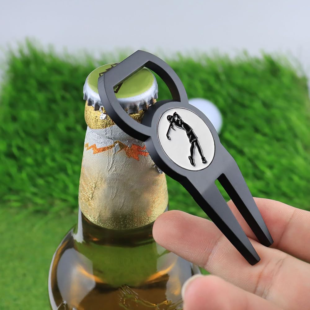 MiOYOOW Strumento di Riparazione Divot Golf con Apribottiglie