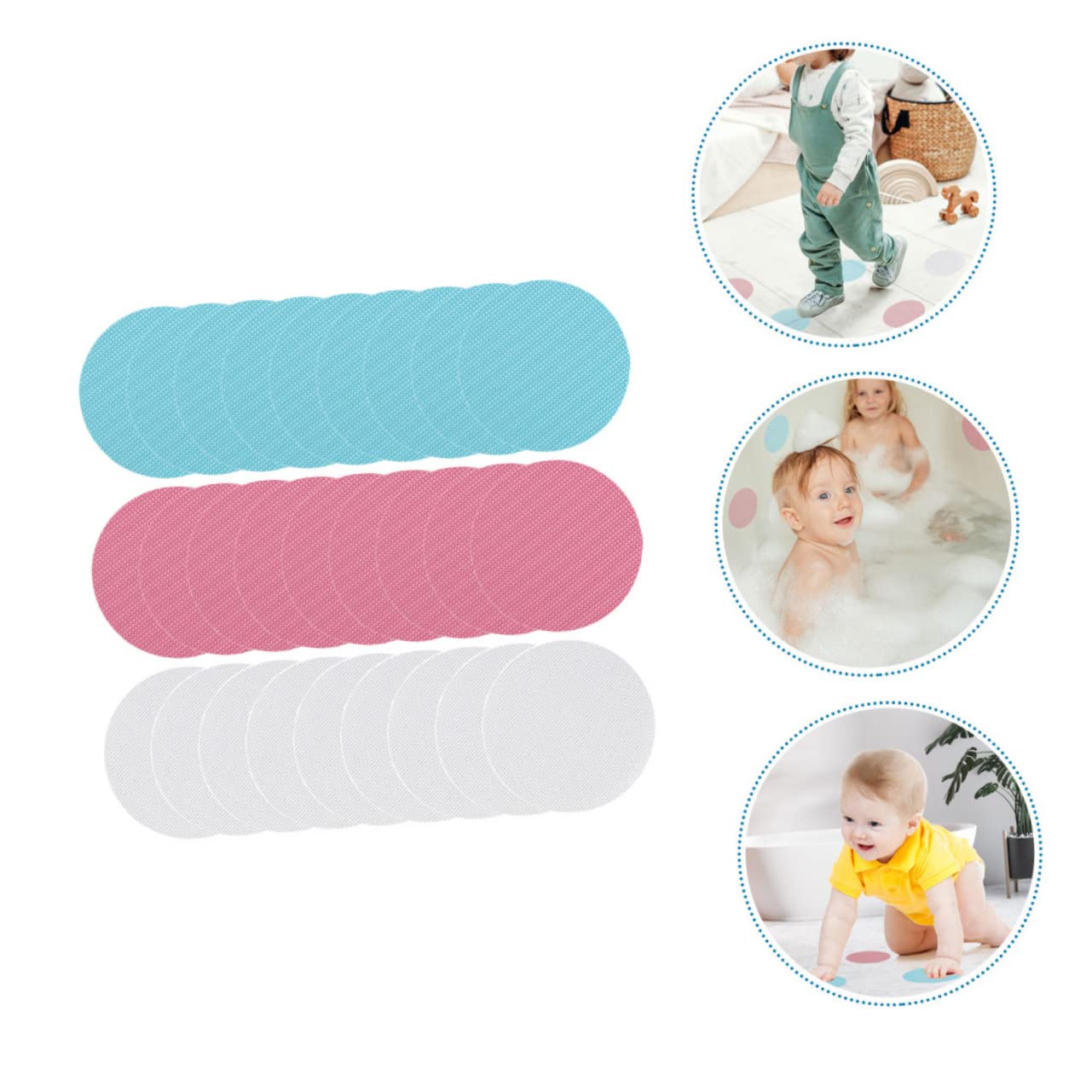 MAGICLULU 108pezzi Adesivi Antiscivolo per Design e Autoadesivo Adatti per Scale Vasche e Facili Rimuovere Residui