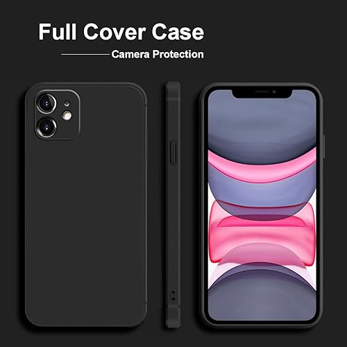 Miniatura 4 de TENOC Funda para teléfono compatible con iPhone 11, color negro, antihuellas, antigolpes, mate, para 6.1 pulgadas