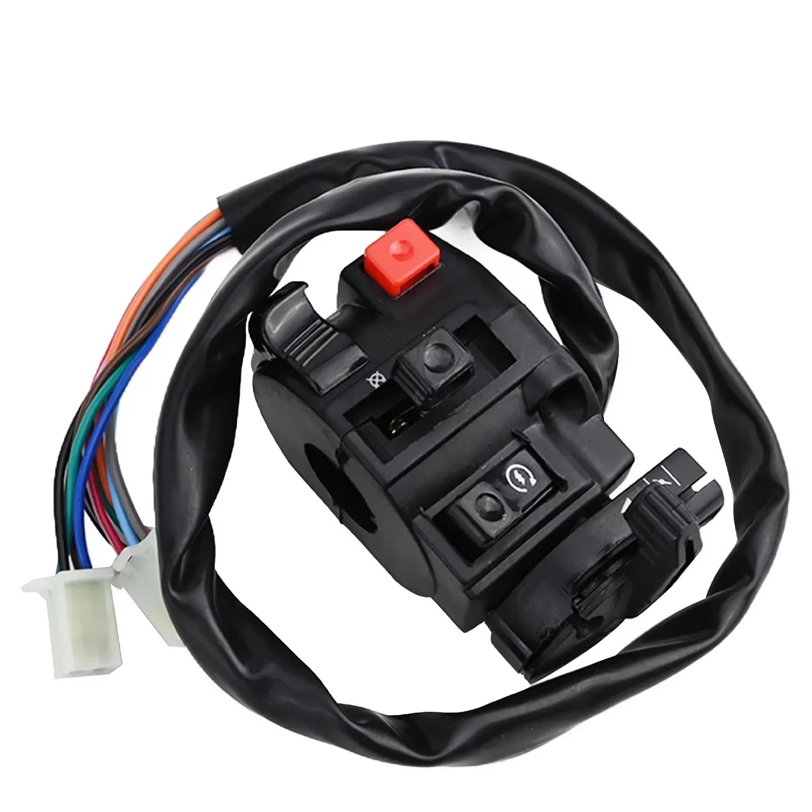 Interruttore Universale Per Manubrio Moto 22mm Con Comandi Per Avviamento Elettrico, Clacson E Indicatori Di Direzione.