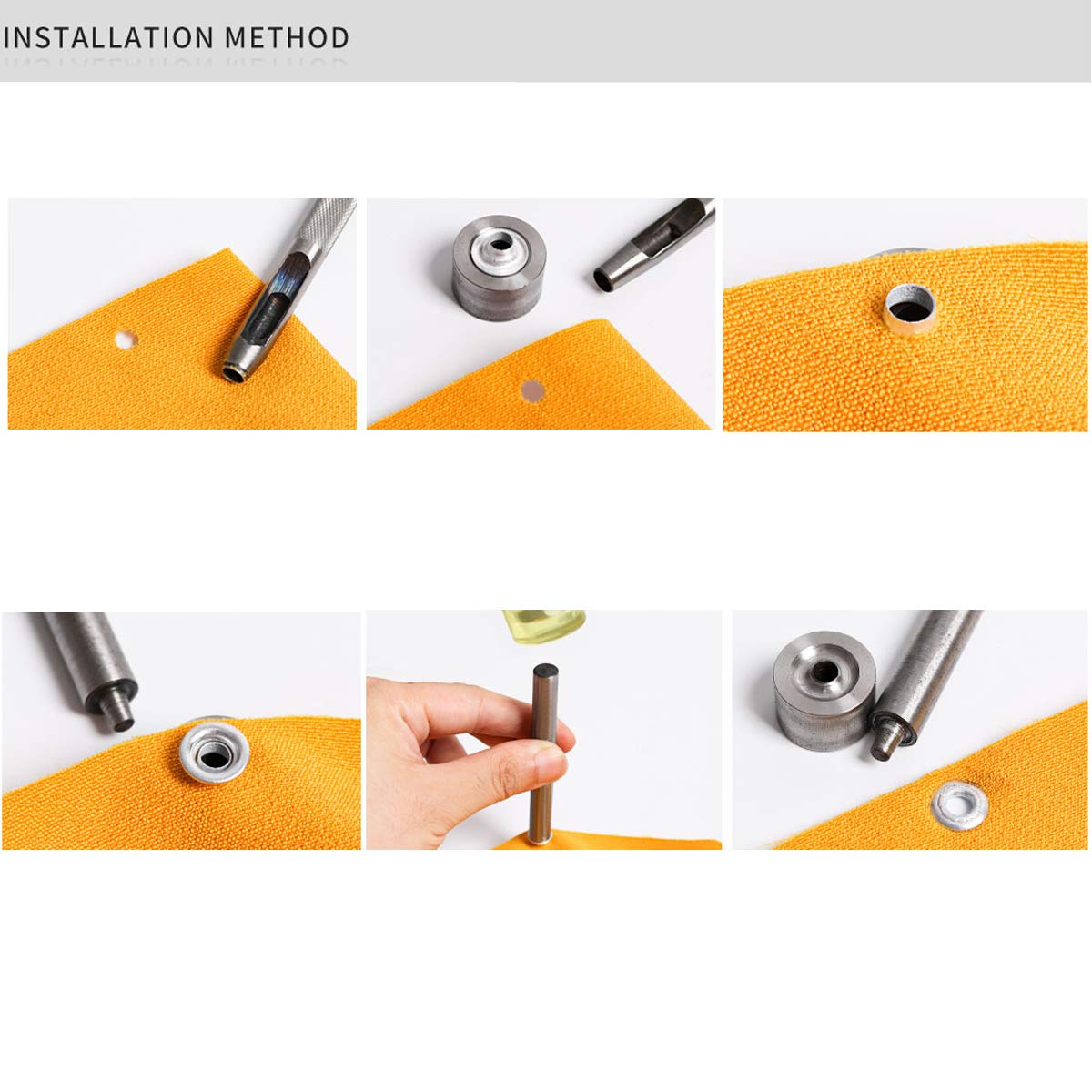 Kit Occhielli Per Teloni E Tende - 120 Pezzi Da 10mm Con Attrezzo - Foto 11