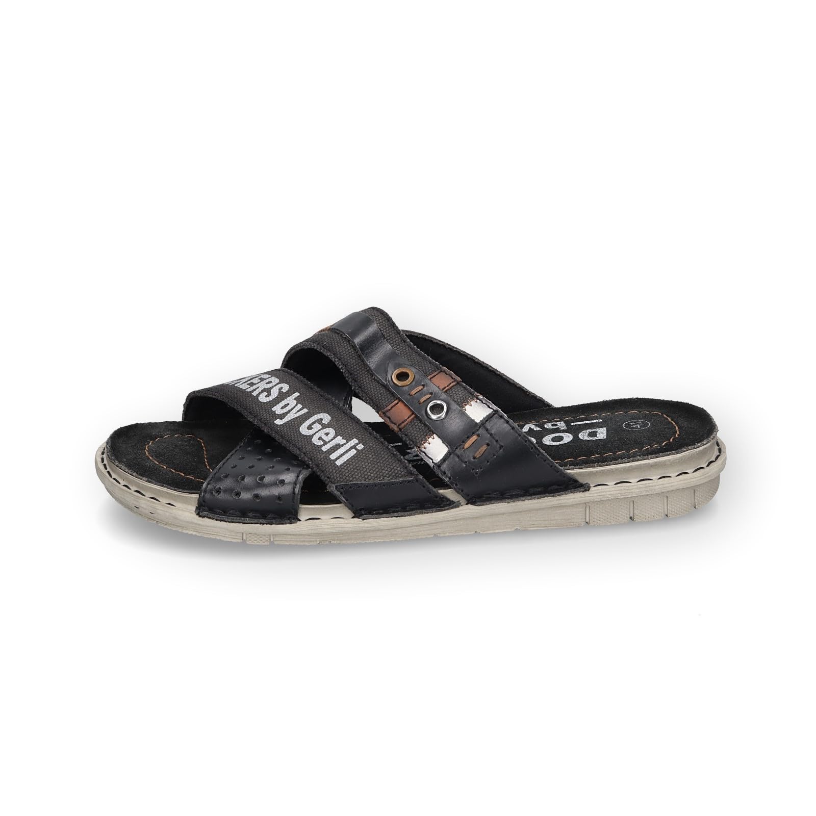 Dockers by Gerli Sandales Homme Tongs noir Cuir