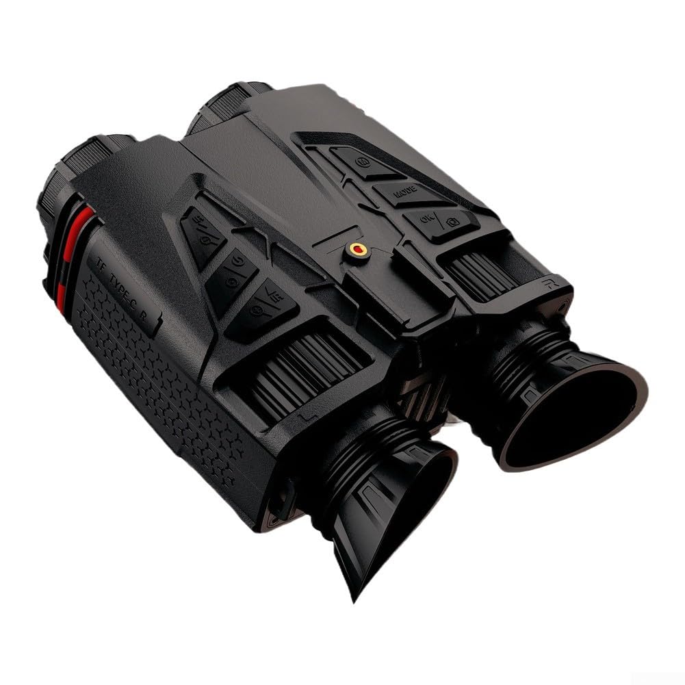 Jumelles numériques portables WiFi avec vision nocturne, zoom 16x, caméra 4K et stabilisation d'image électronique pour une vision claire et stable pour une observation en plein air (vert)