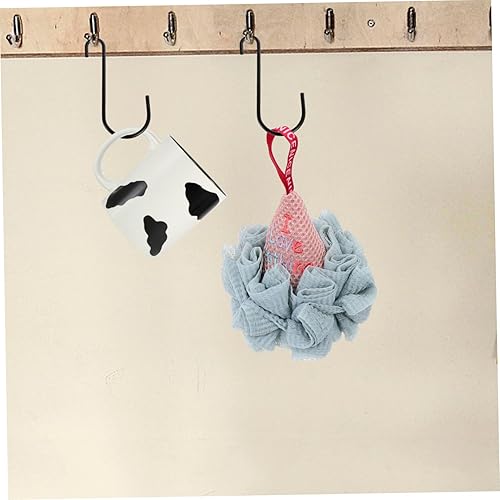 Miniatura 3 de Zerodeko Ganchos de pared en forma de S para abrigos, colgador de plantas de alta resistencia, colgador de carillón de viento, ganchos de metal