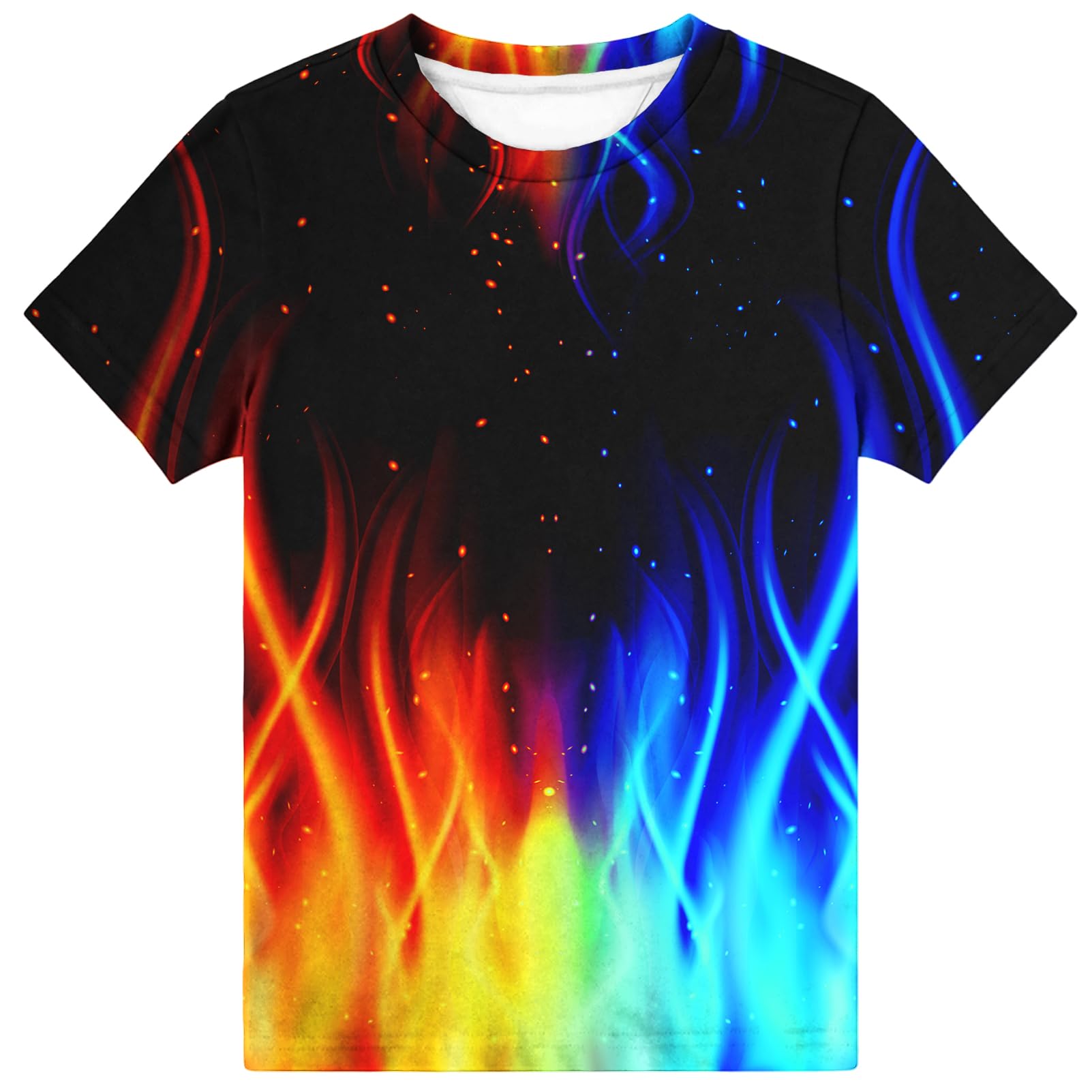 Hgvoetty Boys Girls Graphic T-Shirts Kid 3D Casual Tops Tees for 6-16 Years