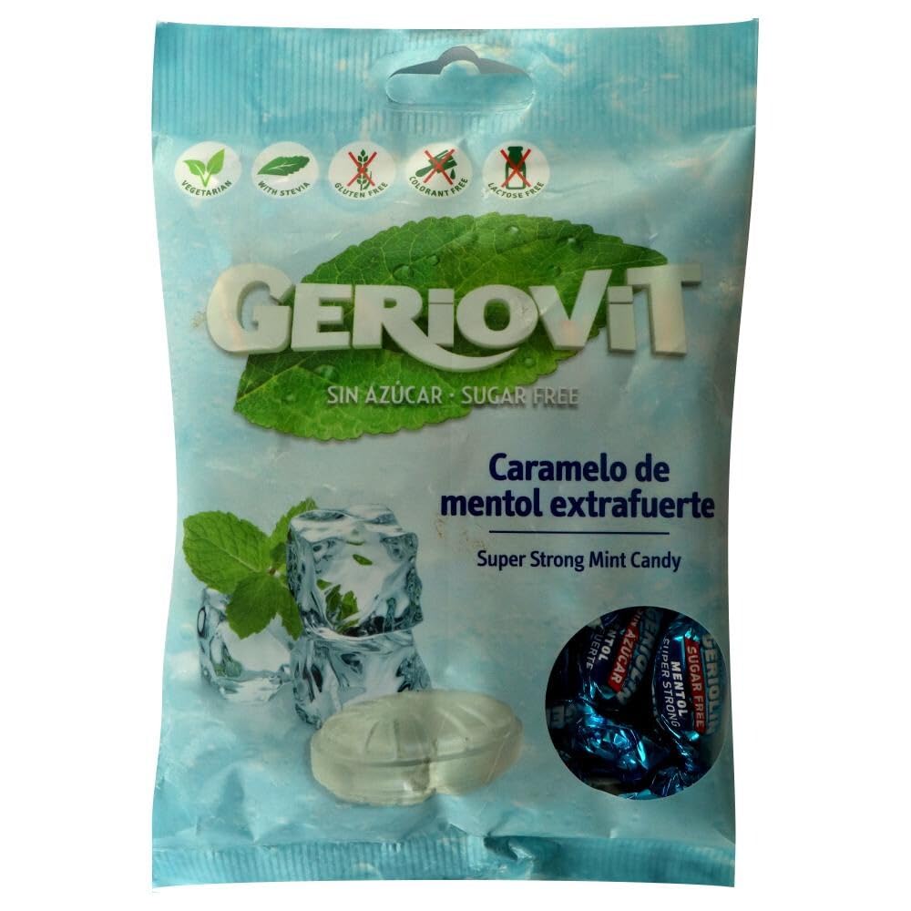 Geriovit Caramelo De Mentol Extrafuerte Super Strong Mint Candy 75 g (B0C96RVVRZ) Amazon Price History, Amazon Price Tracker