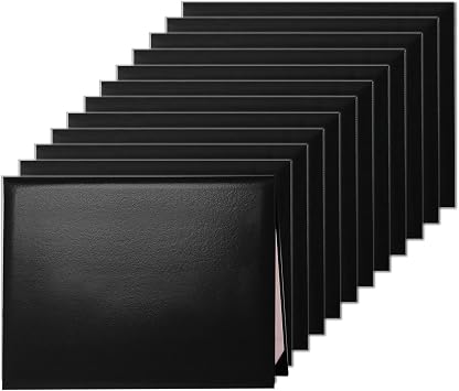 Diploma Cover 8.5 x 11 Diploma Holder Graduation Certificate Cover Padded Smooth Leather Letter Size,12-Pack