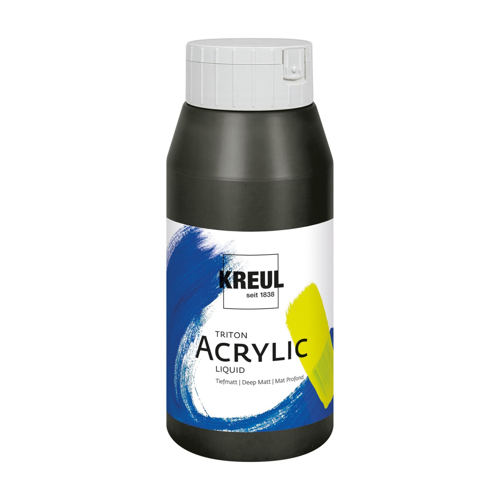 KREUL KREUL-35604-17999 liquides acryliques Triton, peintures 6 x 750, mélange néon, lot harmonisé de artistiques de Haute qualité, Lumineuses et Riches en Couleurs, Acrylic, Multicolour, 6x 750 ml