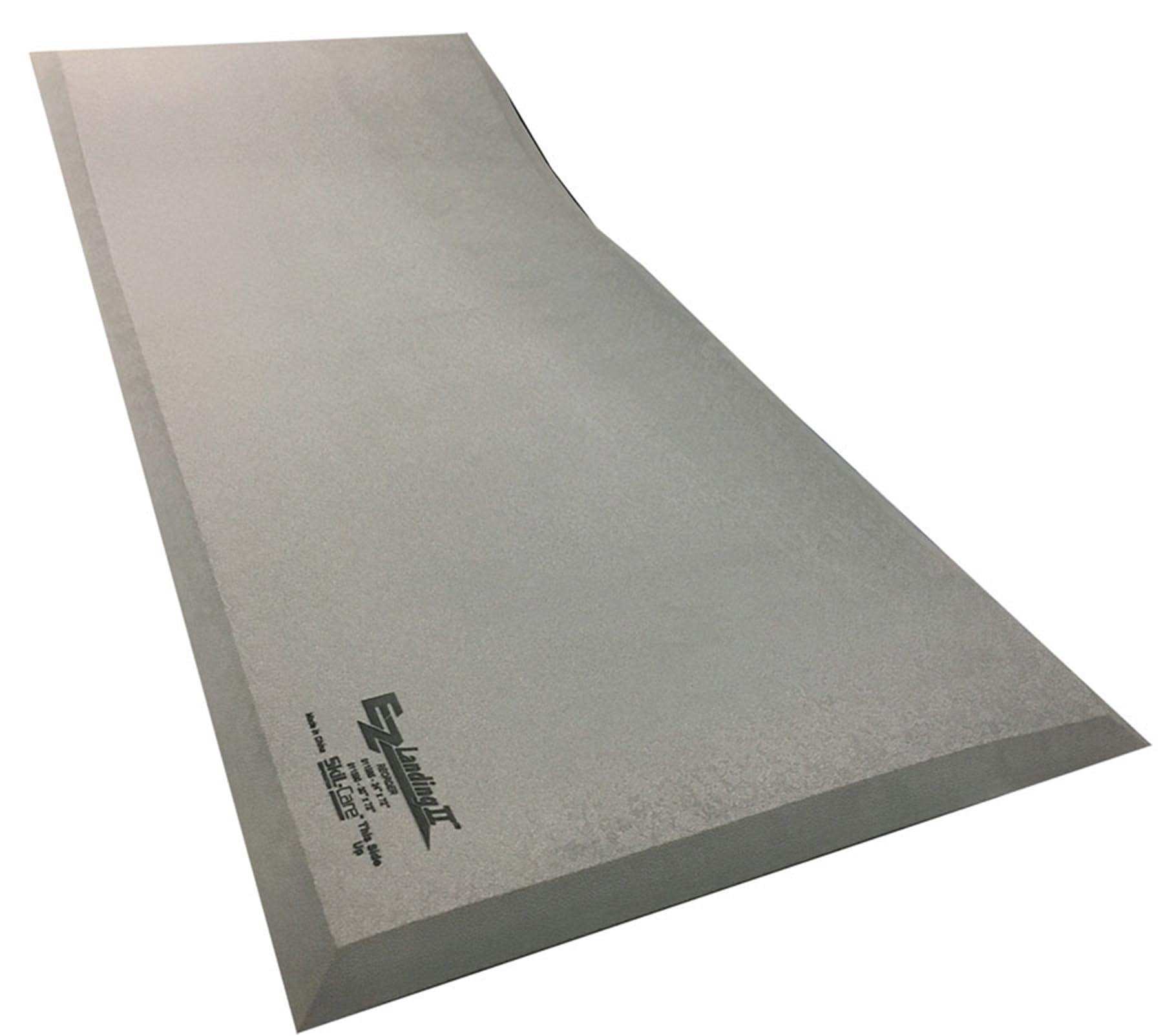 skil-care ez landing fall mat, 72" x 24" x 1", low profile beveled edges, slip-resistant bottom, one-piece easy-to-clean design, 911585