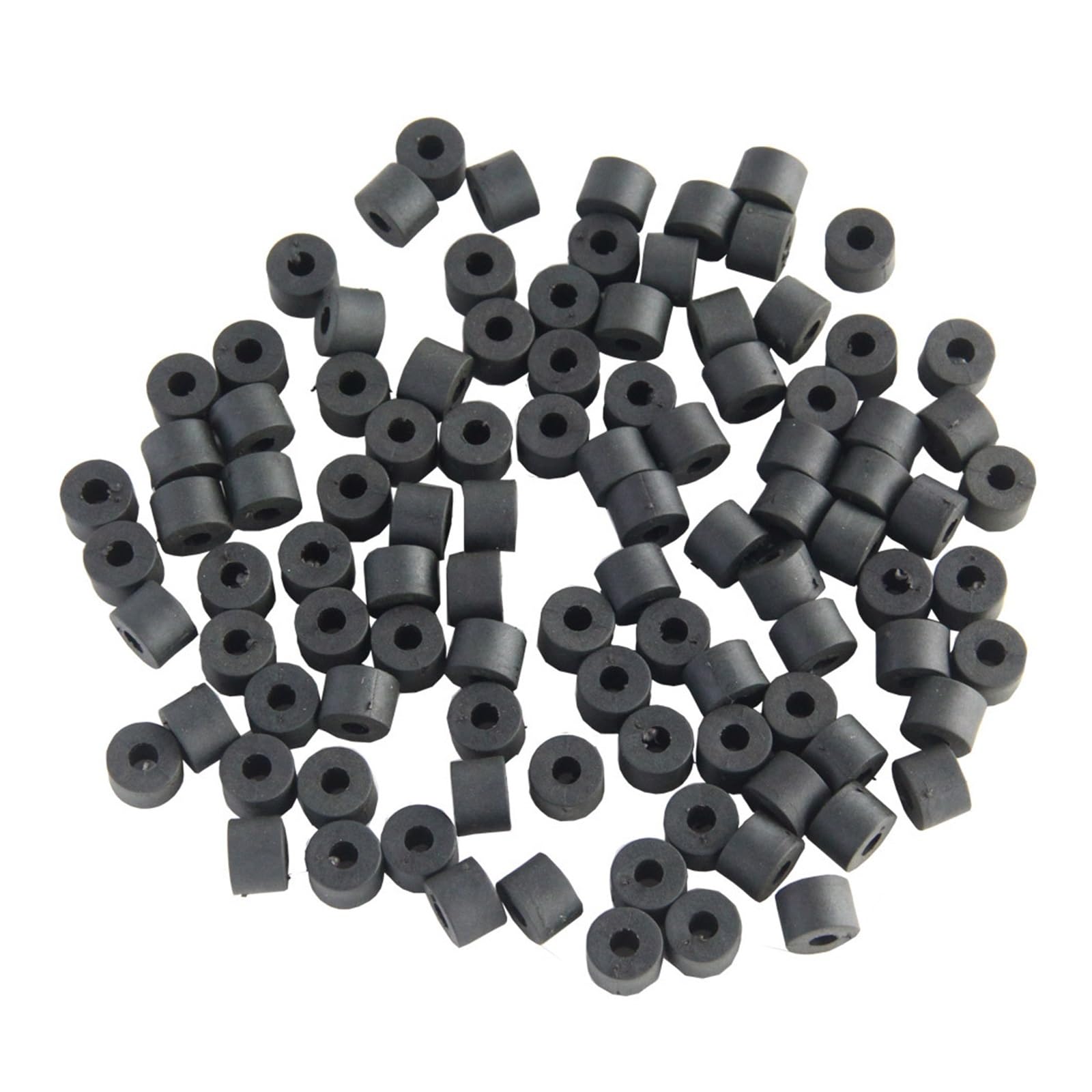 La lavatrice O-ring in gomma, guarnizione O-ring, anelli di tenuta, distanziatori for fondina da 100p Rondella in gomma rotonda in nylon nero O-ring spesso 9 mm Guarnizione for tubo piatto(Color:Black