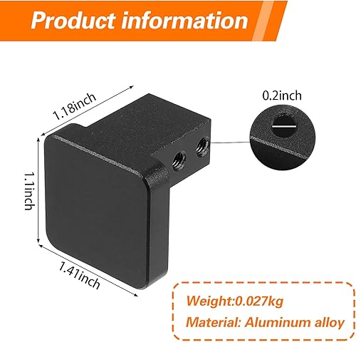 Miniatura 2 de Juego de reparación de mango de aleación de aluminio para capó de control de bloqueo de capó, mango de liberación de capó para Honda Civic 96-11,
