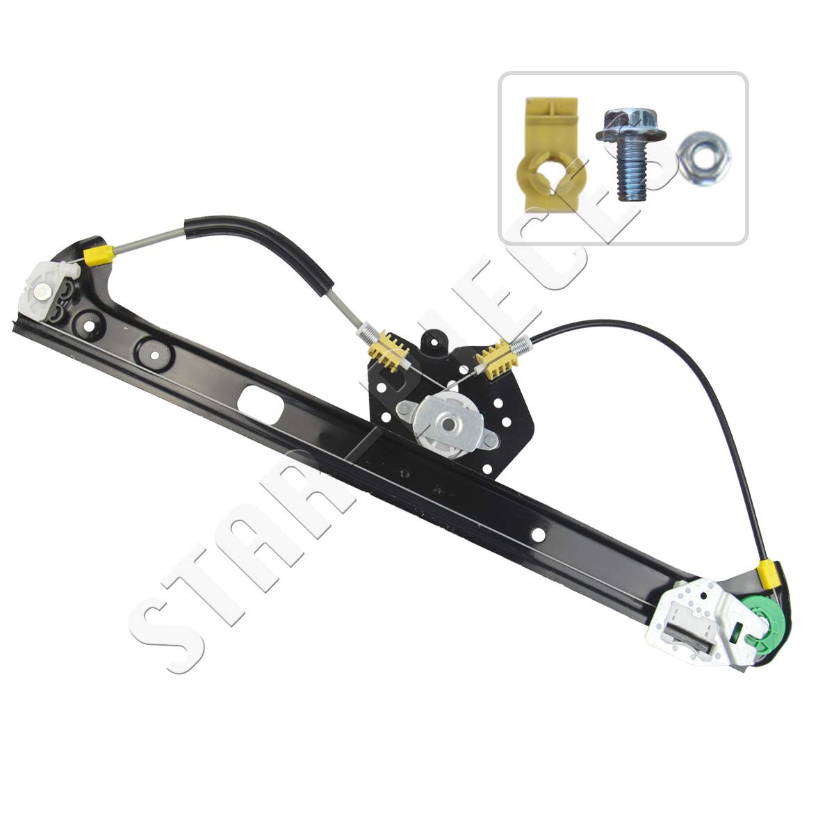 STARKIT PERFORMANCE Elevalunas compatible para BMW X5 E53 (2000-2006) TRASERO IZQUIERDO (trasero conductor) 51357125059, 51358254913
