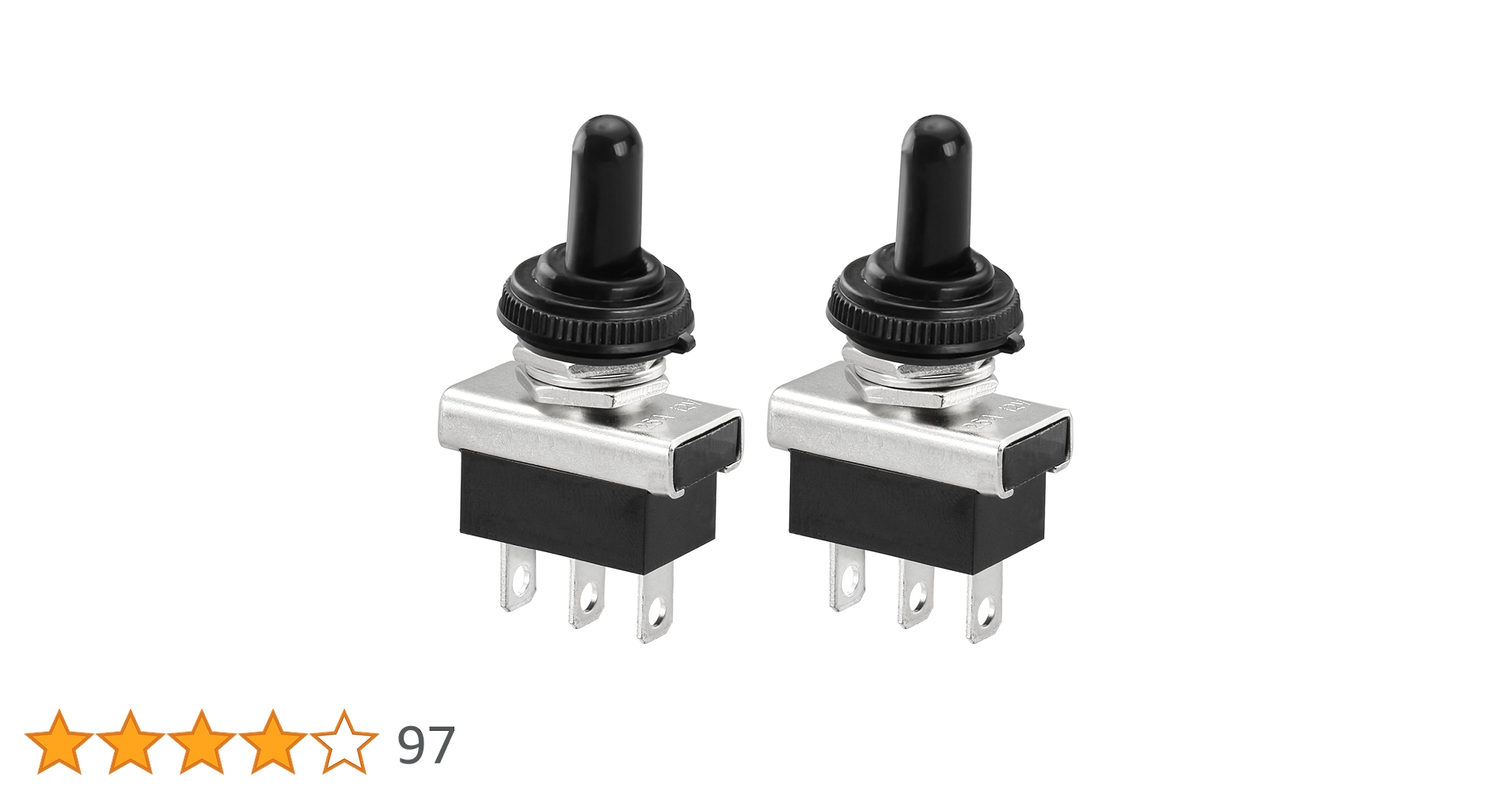 Amazon.co.jp: Heschen 車用トグルスイッチ, オン/オフ/オン