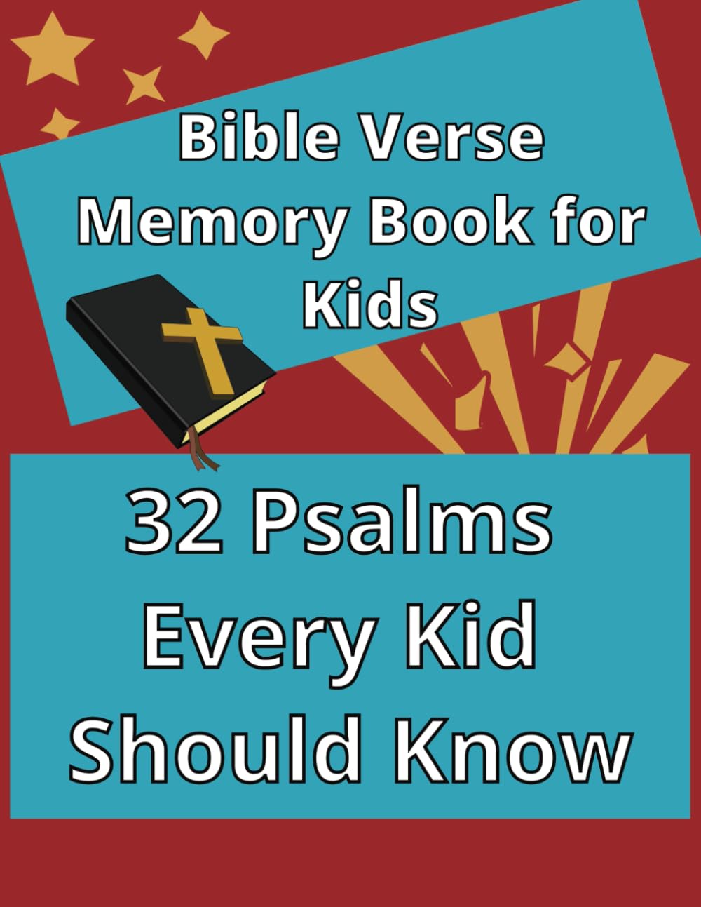 Bible Verse Memory Book for Kids: 32 Psalms every child should know, memory verse activty book