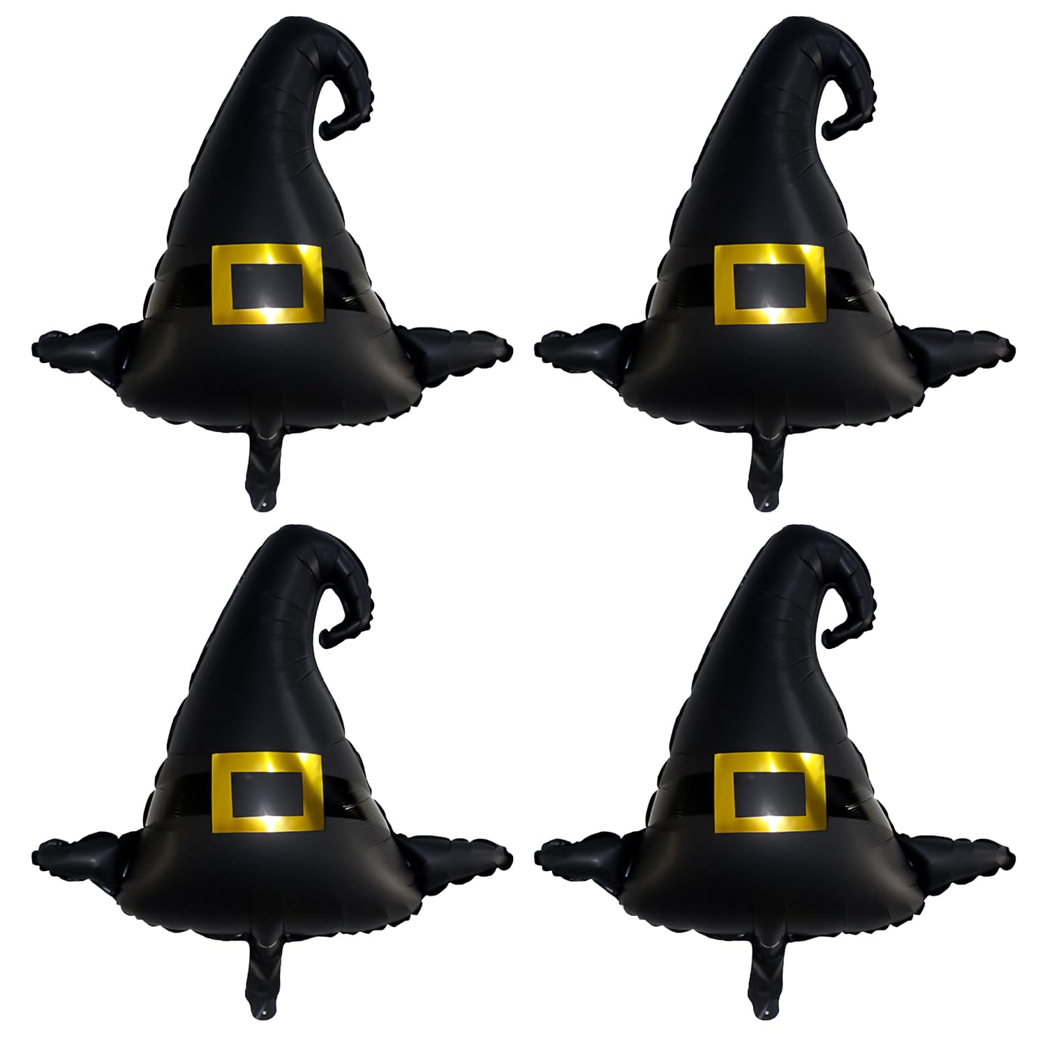 Nereds 4pcs Halloween Party Balloons Giant Foil Witch Hat Balloon for Witch Birthday Party Decorations Supplies