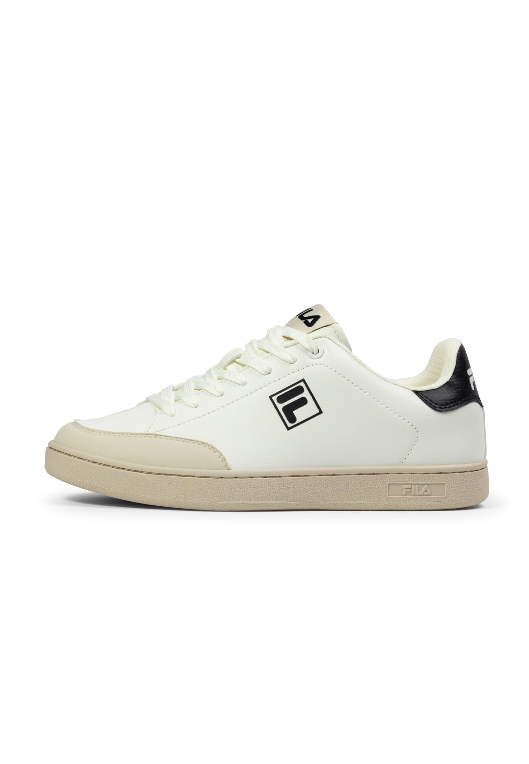 FILA Men's Courtbay Trainers, Marshmallow Black, 6.5 UK