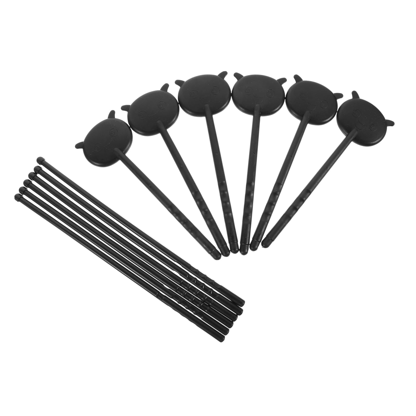 Gogogmee 1set Handheld Eye Occluder Vision Test Shading Plates Eye Patch Tools for All Ages Includes Pointers for Accurate Eyesight Examination