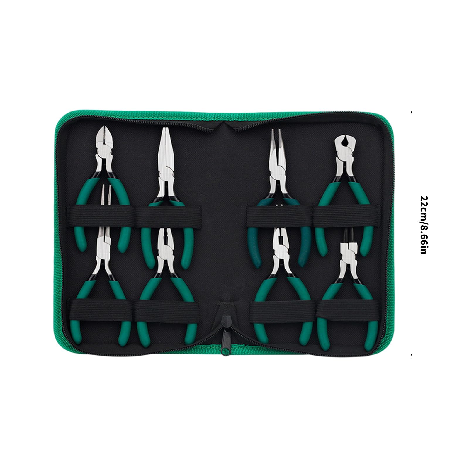 Set di 8 pinze ergonomiche piccole da 12,7 cm, in acciaio ad alto tenore di carbonio, perfette per modellismo e cablaggio, set di pinze in acciaio al carbonio