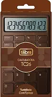 Tilibra - Calculadora de Mesa TC26 Chocolate