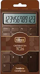 Tilibra - Calculadora de Mesa TC26 Chocolate