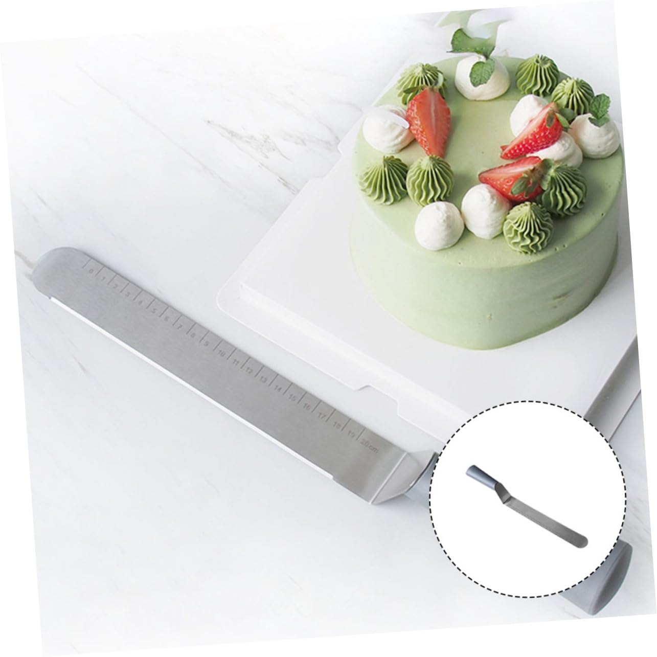 Mikinona Butter Cream Spatula Cake Decorating Tool Multi-purpose Lightweight Easy to Clean Random Color