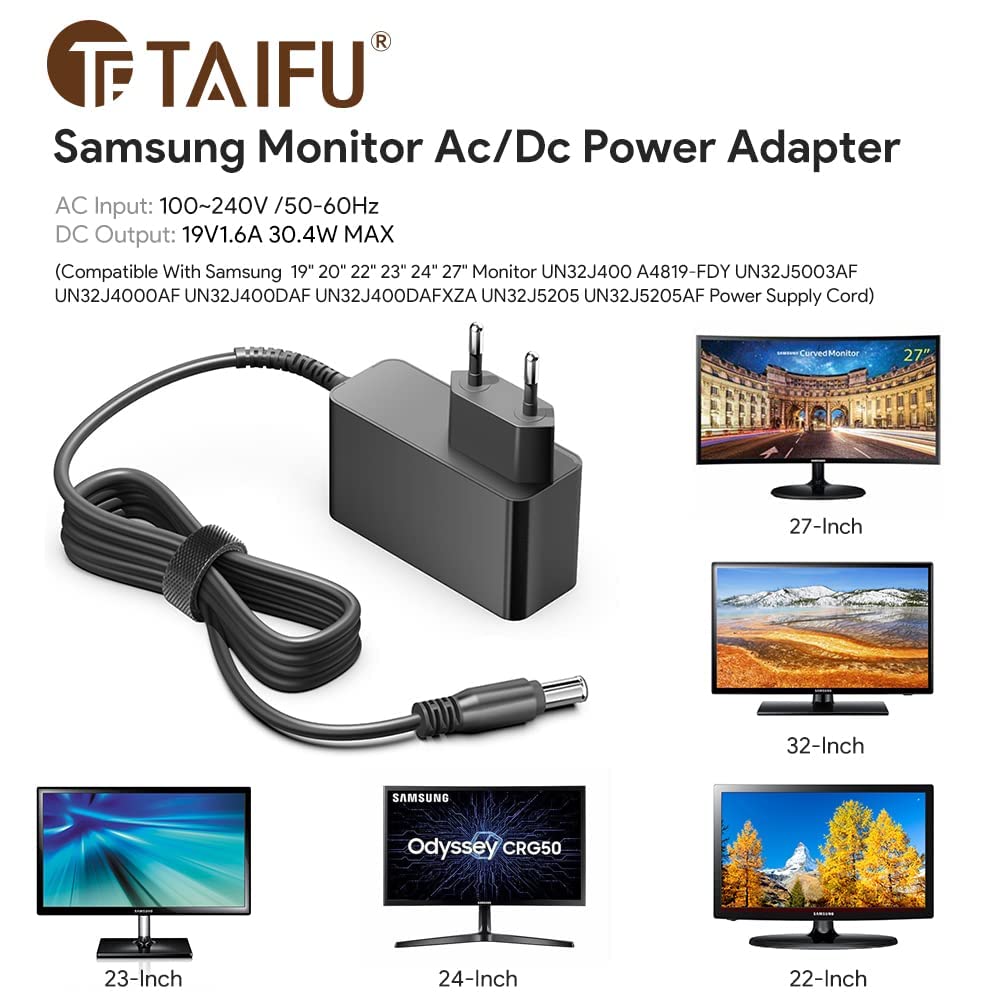 Top Chargeur Alimentatore 19V Per Monitor TV LG 24MT45D – Con Cavo – Spedito Dalla Francia - 2