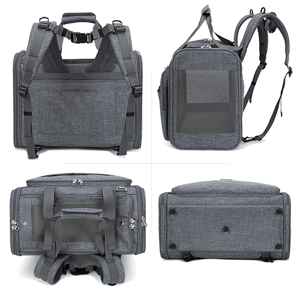 Meng Transportin para Perros Pequeños Portátil Bolsos para Mascotas Mochila para Mascotas Máxima 10kg Portador De Viaje Mochila Portadorpara Perro Gatos
