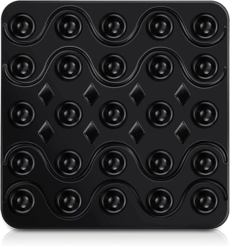 BeapTcely Almohadillas negras para snowboard, almohadilla de agarre antideslizante para snowboard, almohadilla autoadhesiva de goma para esquí,