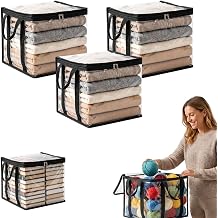 Coloday Heavy Duty Clear Plastic Storage Box, 2026 New Portable Large Thick Plastic Clear Storage Box with Hinged Lid, Large Capacity Organizer with Hinged Lid for Home, Travel Black X3