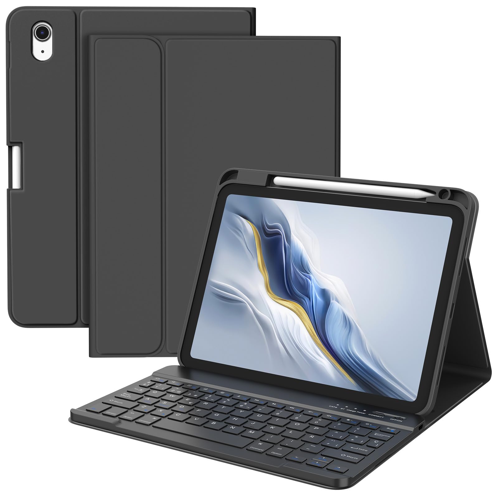 Teclado para iPad 11 y 10 Gen Bluetooth Desmontable Magnético Ñ 7