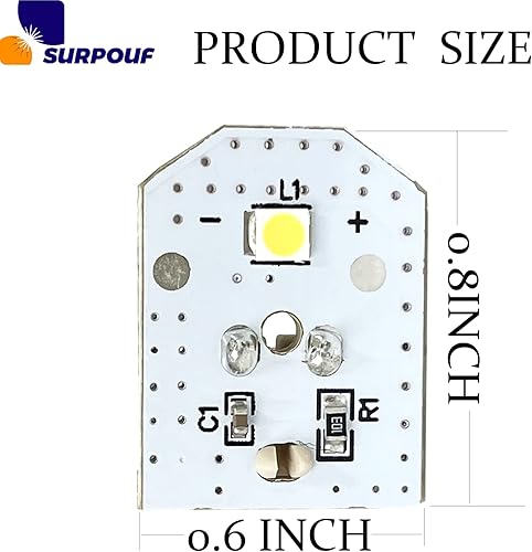 Miniatura 2 de (5PK WR55X11132 WR55X26487 WR55X30603 Bombilla LED para refrigerador GE reemplaza 3033142 AP5646375 PS4704284 EAP4704284 EAP4704284