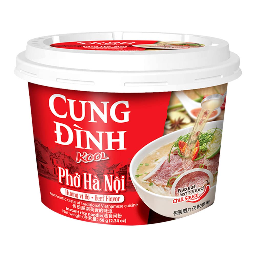 Buy Cung Dinh Kool Brand Vietnamese Instant Rice Noodle () Beef Flavour , 68g (Pack of 1