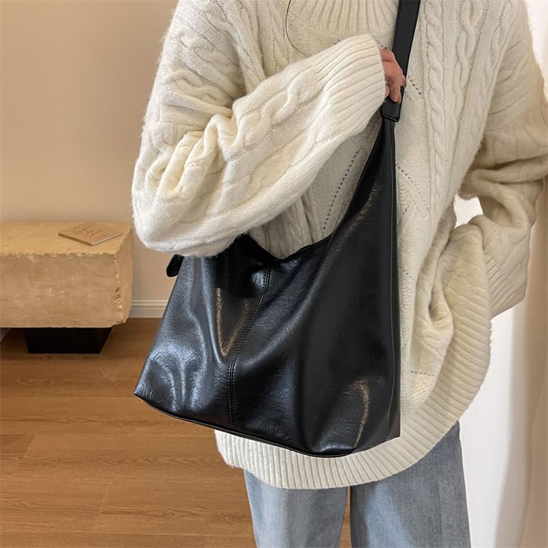 Bolso Hobo de cuero para oficina y uso diario miniatura 2