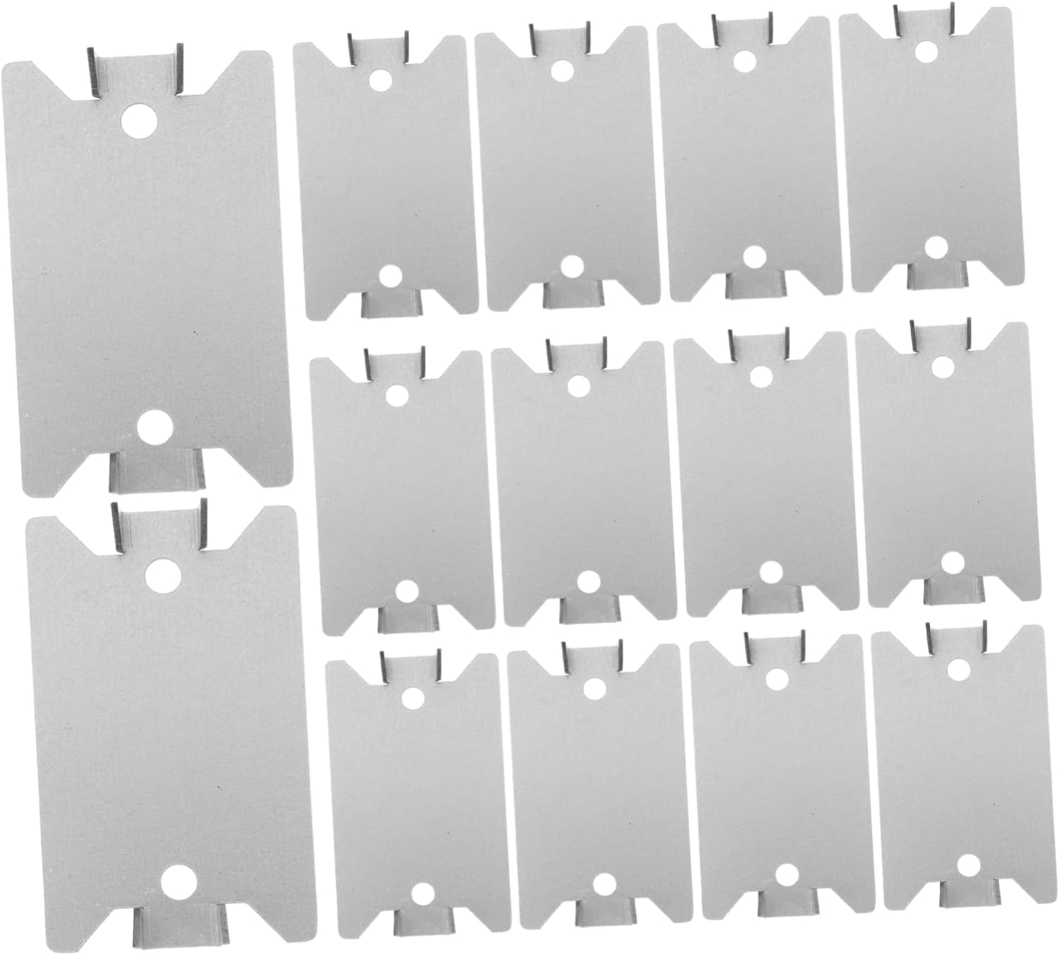 HOMSFOU 50pcs Metal Nail Plates for Studs Cable Protector Plates with Sharp Pointed Legs Electrical Safety Wire Cover Anti-Nail Protection for Plumbing and Wiring