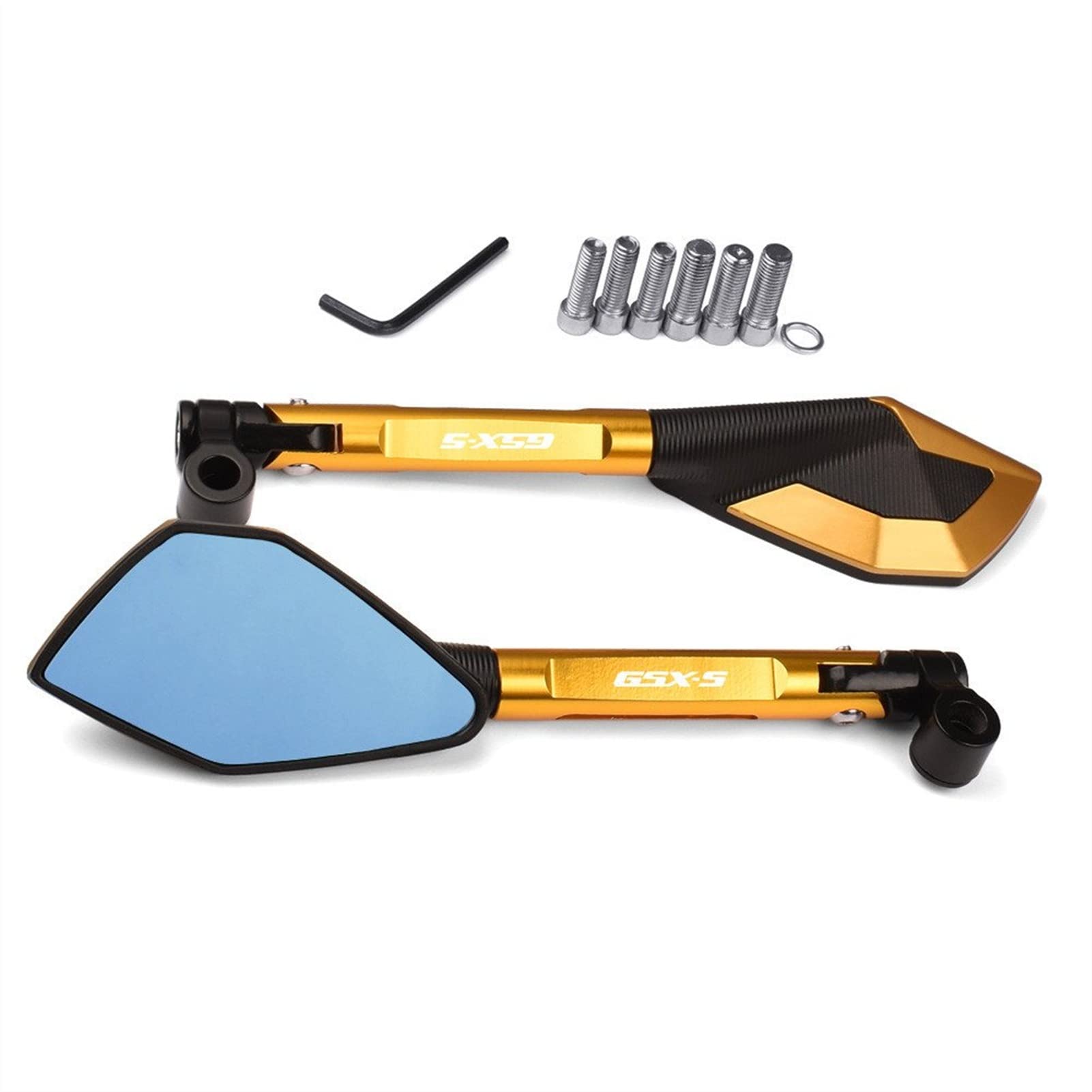 POPUCE Accessories for Suzuki GSXS GSX-S 750 2016-2020 2019 2018 2017 2018 2019 Motorcycle CNC Aluminum Rear View Rearview Mirrors Side Mirror 10mm