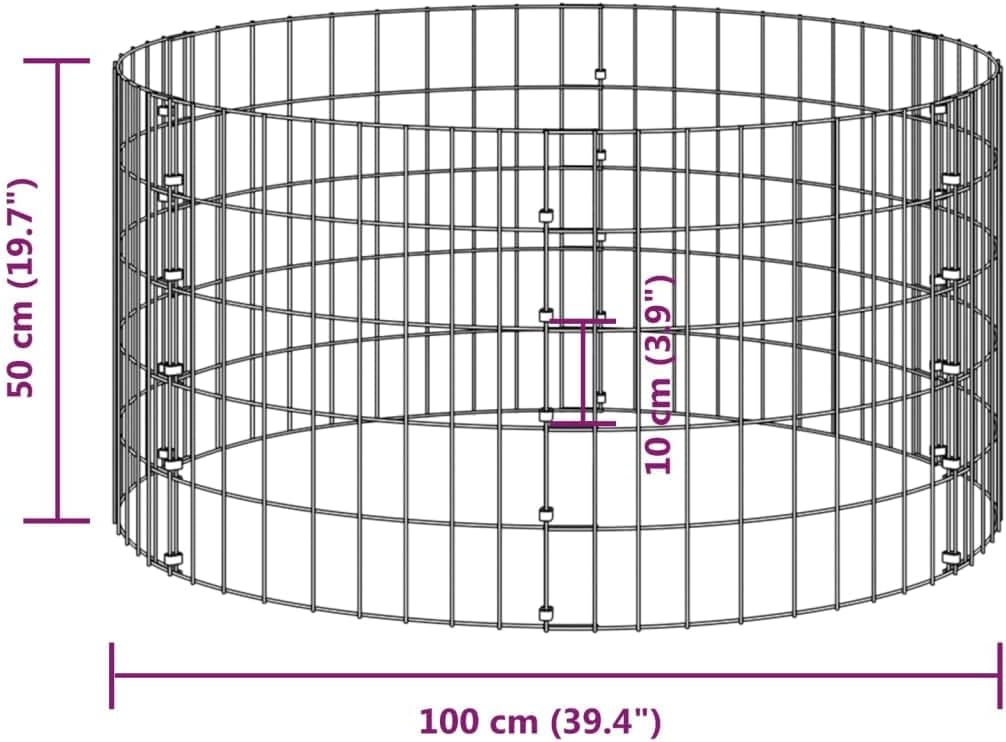 Large Galvanized Steel Garden Composter, Outdoor Backyard Compost Bin for Organic Waste, Breathable Cylindrical Metal Compost Maker, Silver