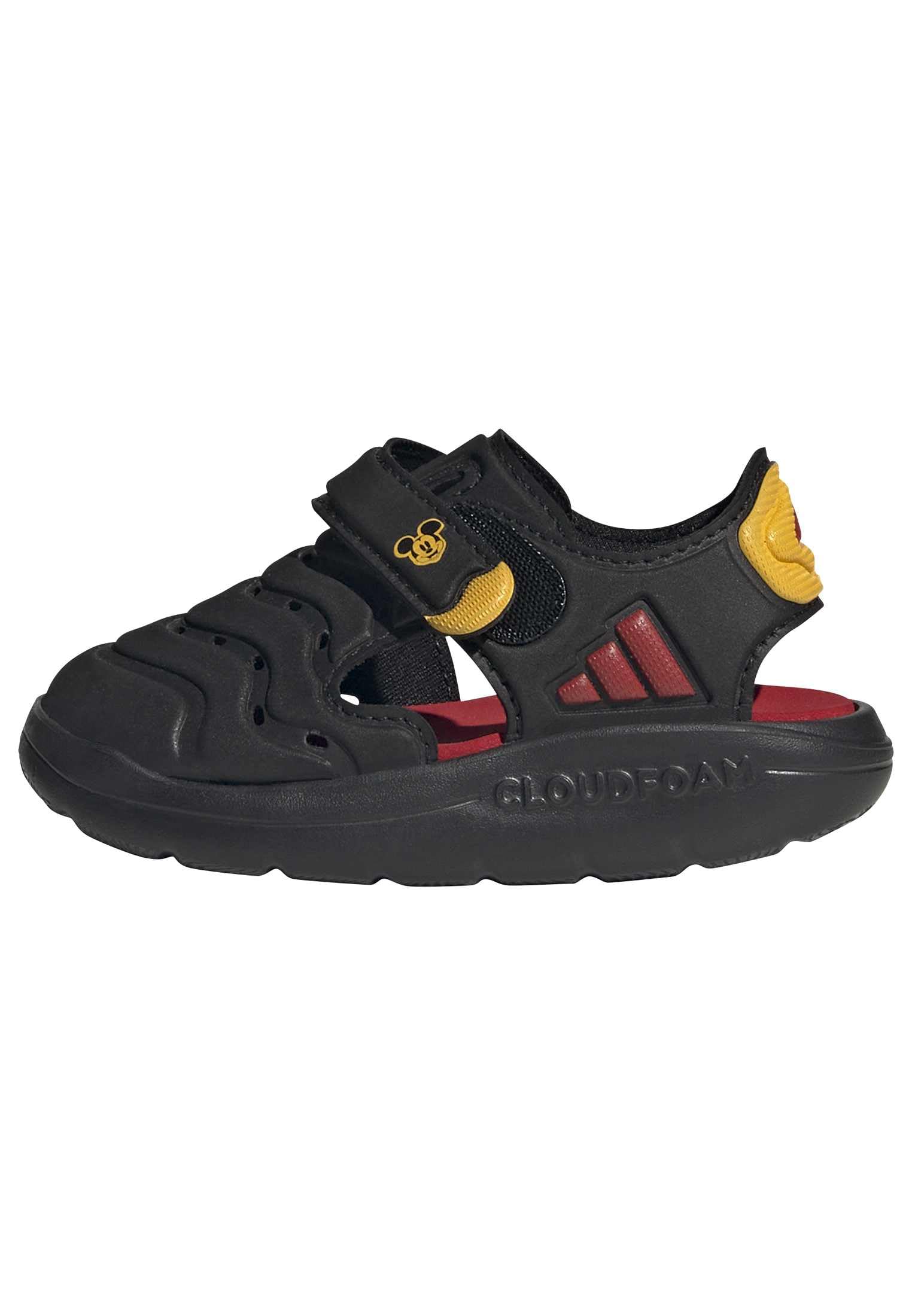 adidas Uniseks - niemowleta ADIDAS DISNEY MICKEY MOUSE WATER SANDALS INFANTS, core black/collegiate red/bold gold, 22 EU