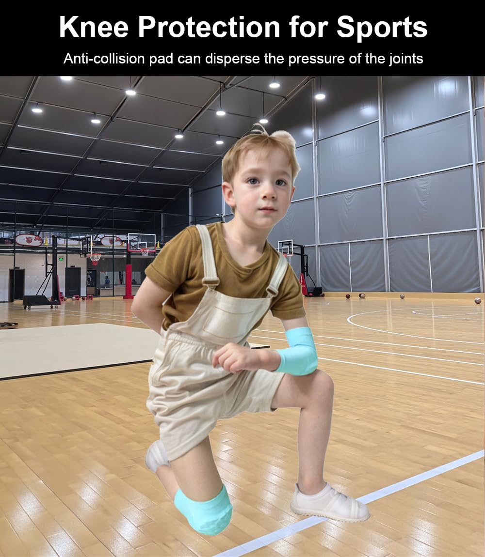 Basketball Knee Pads for Kids Volleyball Knee Pads, Honeycomb Basketball Sleeves Baseball Sleeves Youth Boys & Girls, Knee Savers for Catchers Youth Wrestling Soccer Football Volleyball Roller Skating (Black, Medium) - Image 2