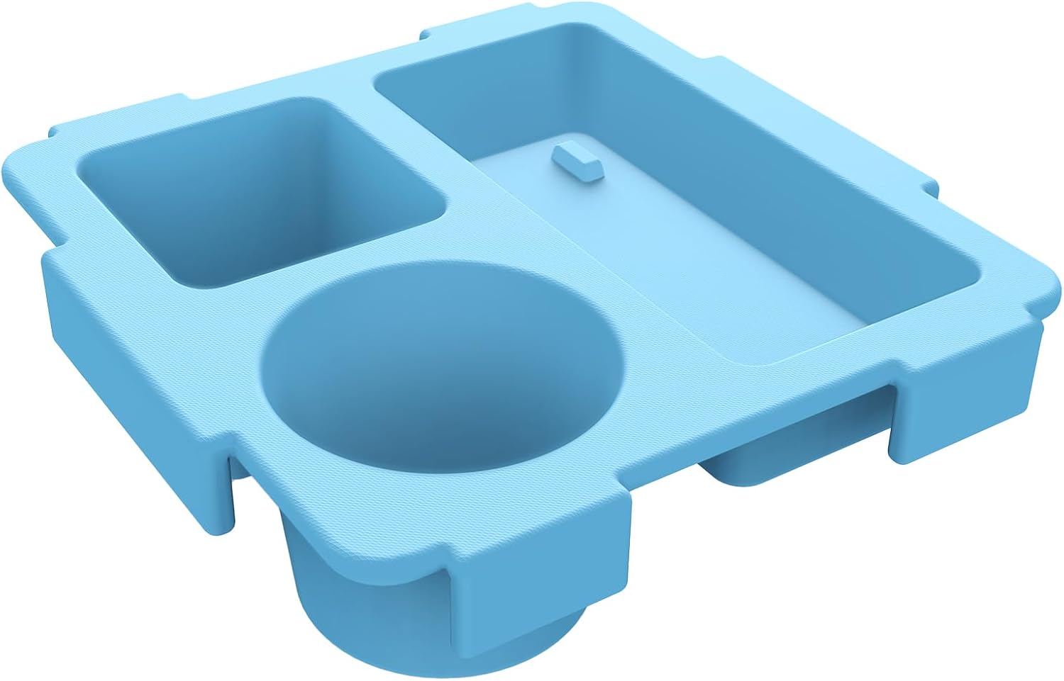 Utook Cup Holder Compatible with X Large Bogg Bags - Premium EVA Tray Accessory with Cup Holder - Sand & Waterproof Organizer -Fits Stanley 40oz Tumblers, Essential Beach Bag Companion (Blue)