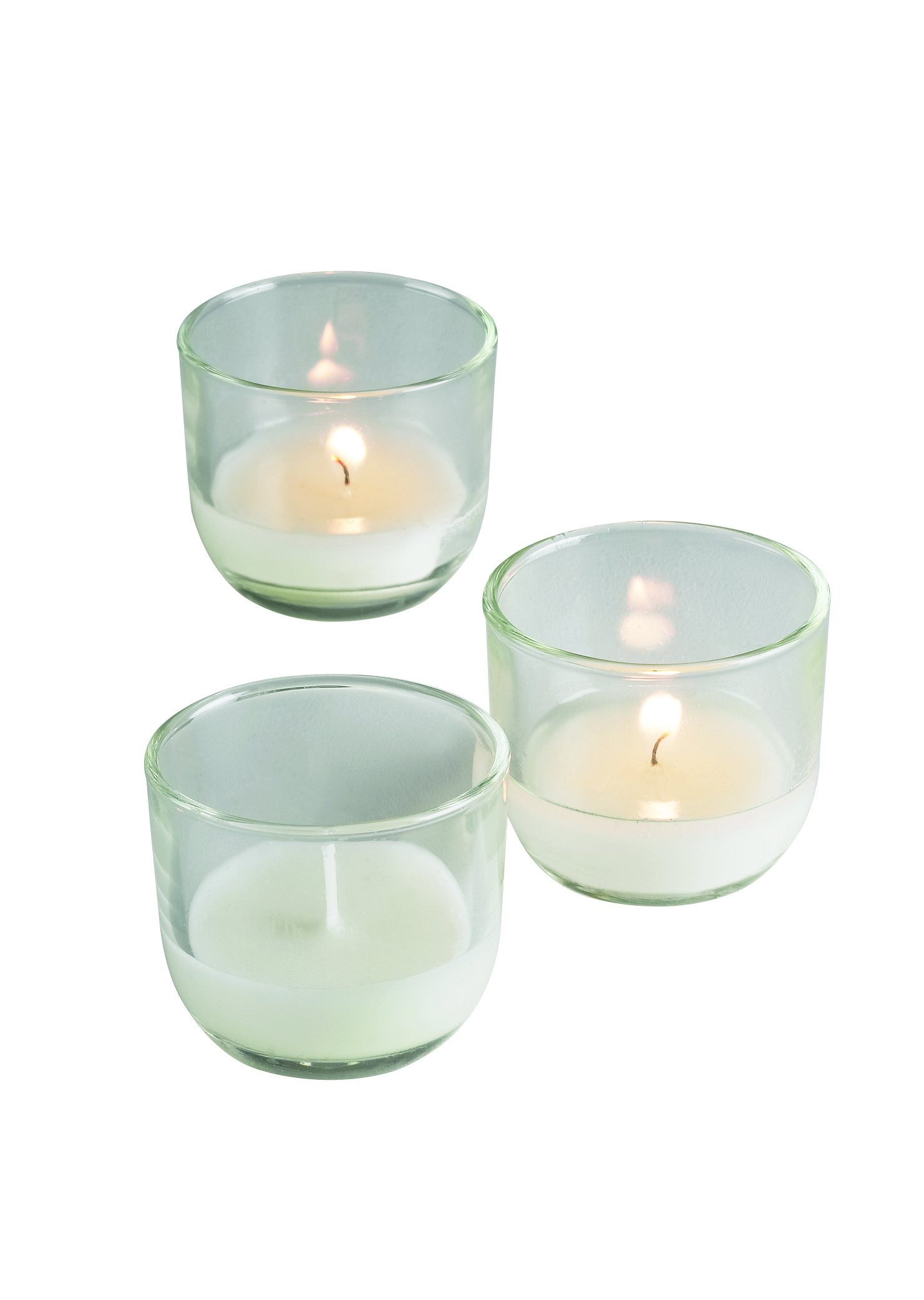 Sterno 40110 5-Hour Traditional Wax Petite Lites with Clear Holders, 48 Pack