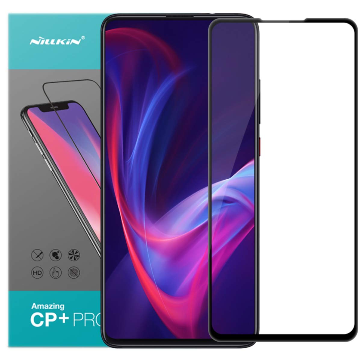 Nillkin CP+ PRO Anti-Explosion Glass Screen Protector, 0.33mm, 2.5D Designed For Xiaomi Redmi K20 (K20 Pro) - Black